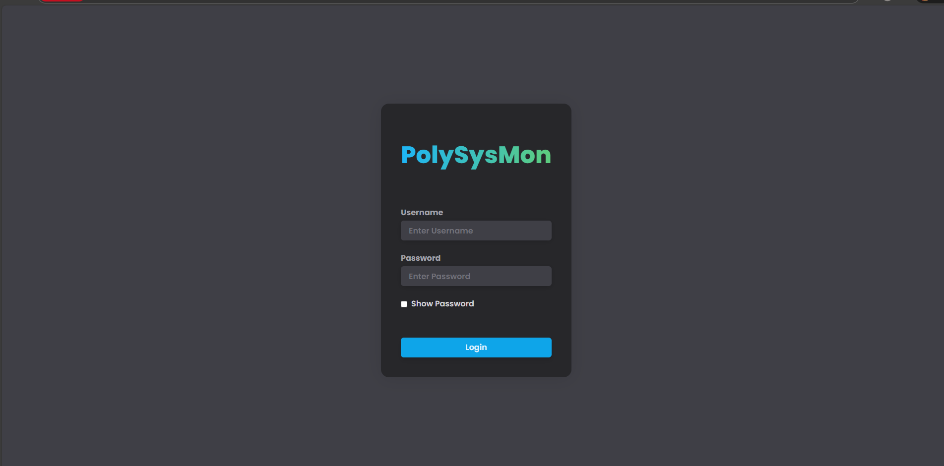 PolySysMon Login