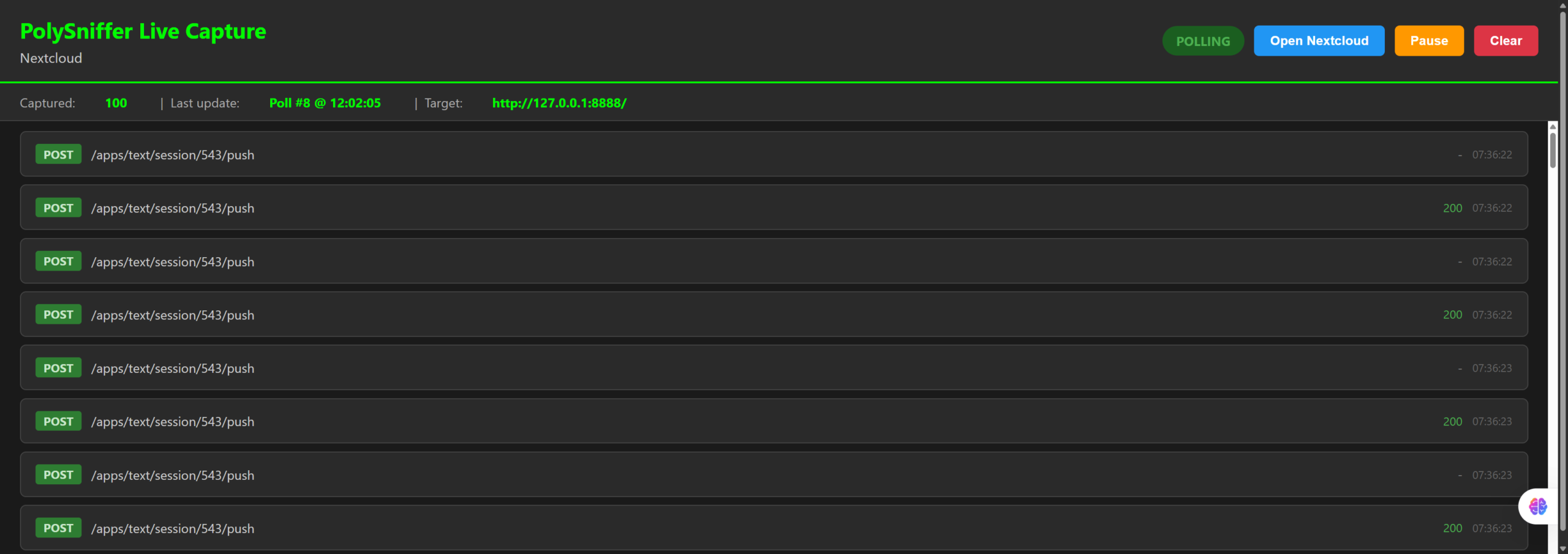 polysniffer nextclod