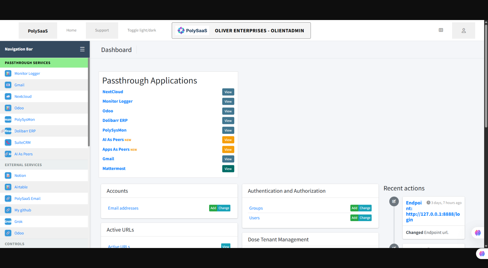 Jazzmin admin with theme customizer sidebar