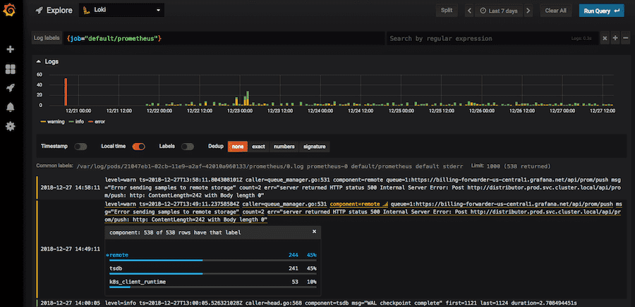 Monitor Logger — Grafana Loki