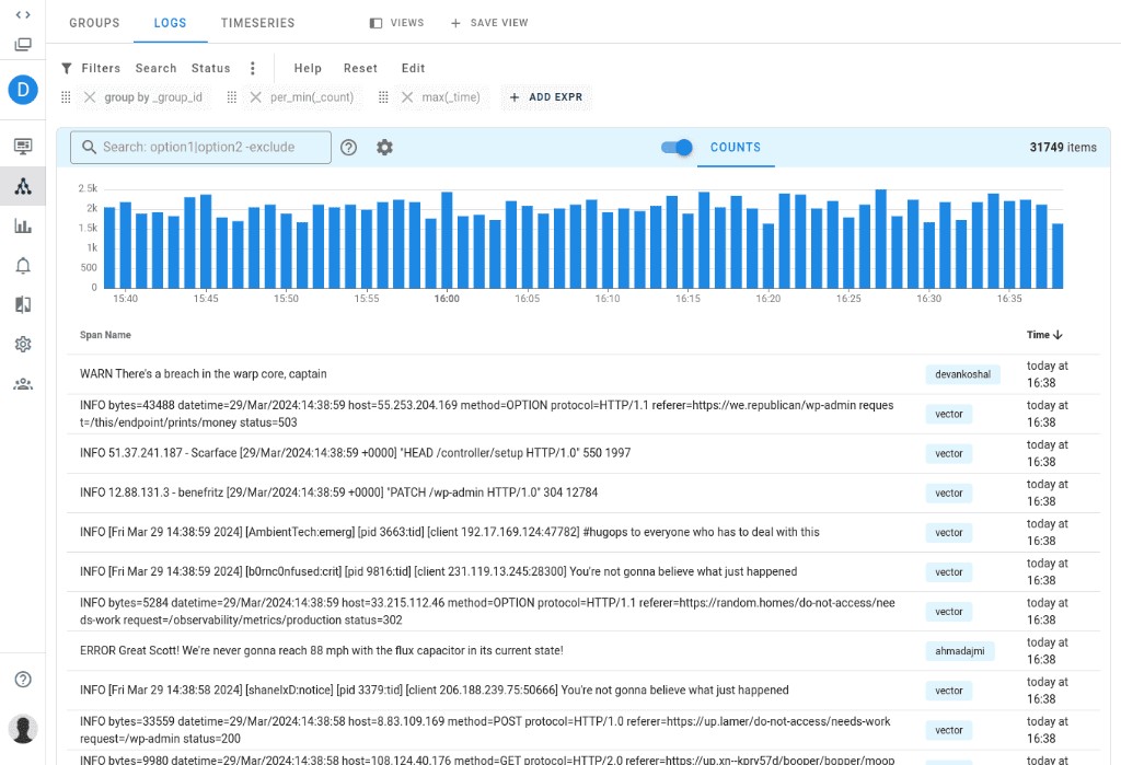 Monitor Logger — Uptrace