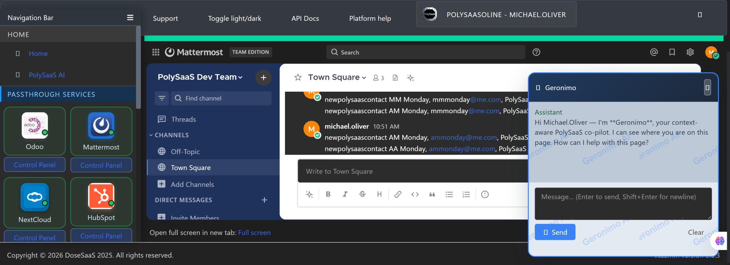 Browse Mattermost